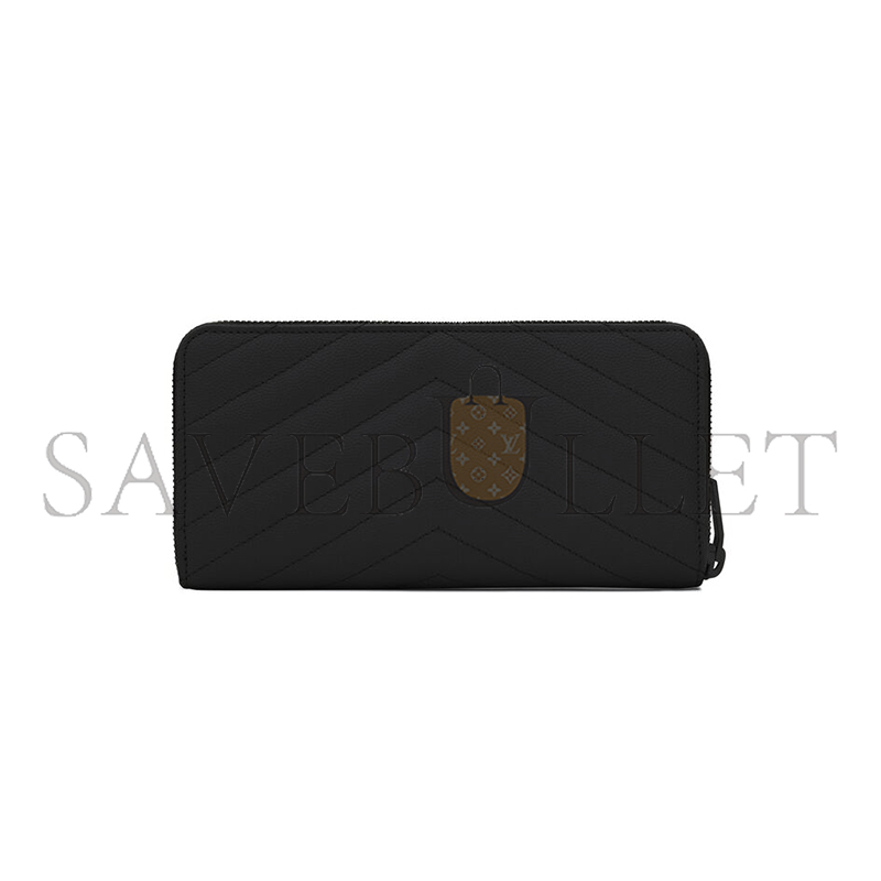 Y*L cassandre matelassÉ zip around wallet in grain de poudre leather 358094bow081000 (19*9.5*2.5cm)